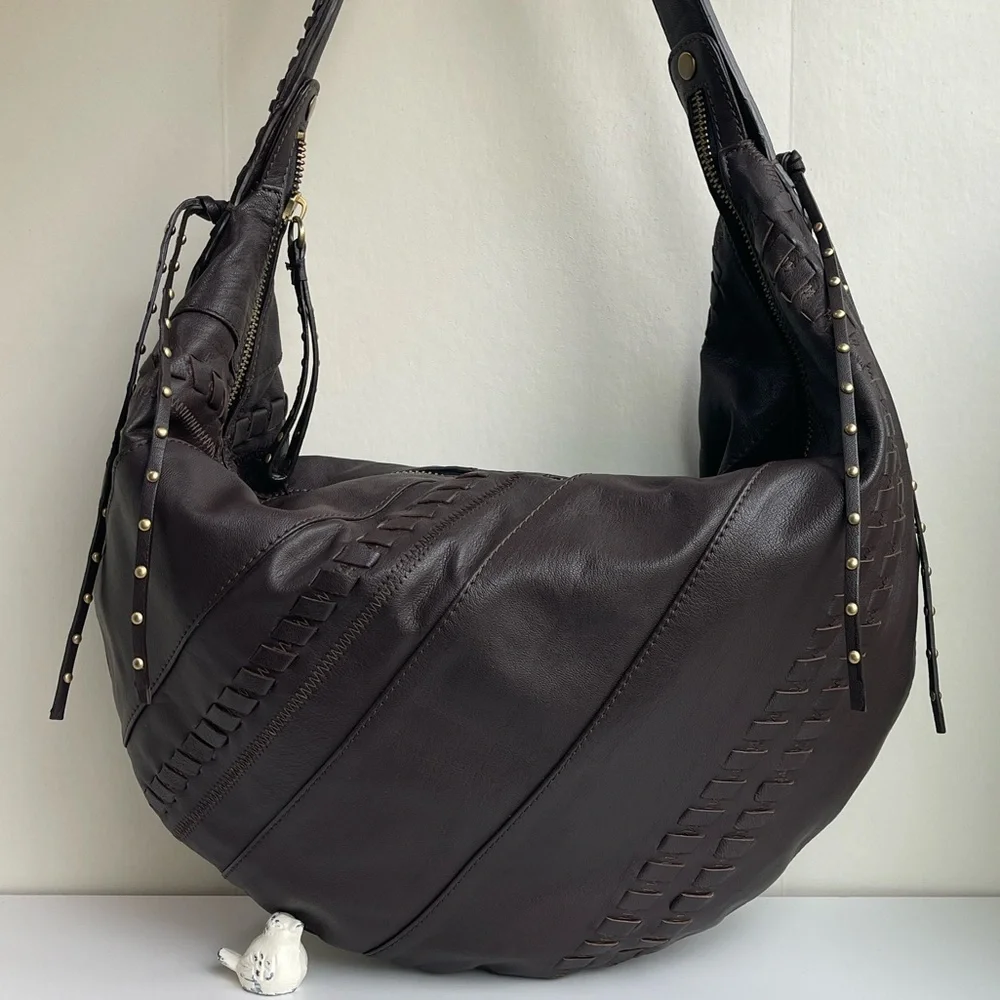 orYANY Tori Washed Lamb Leather Hobo Bag